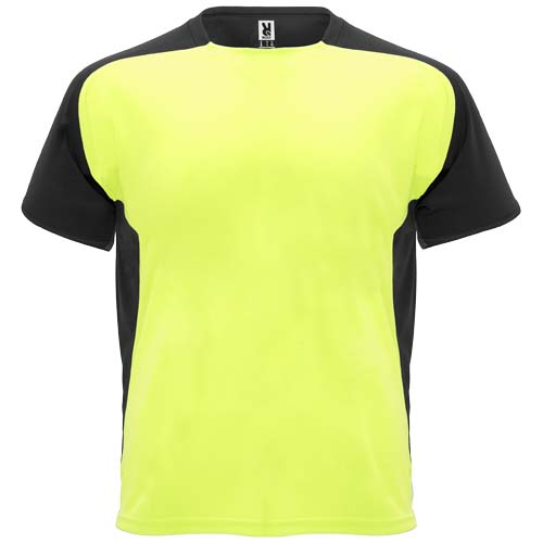 T-shirt de sport unisexe à personnaliser Bugatti ROLY Jaune fluo et Noir